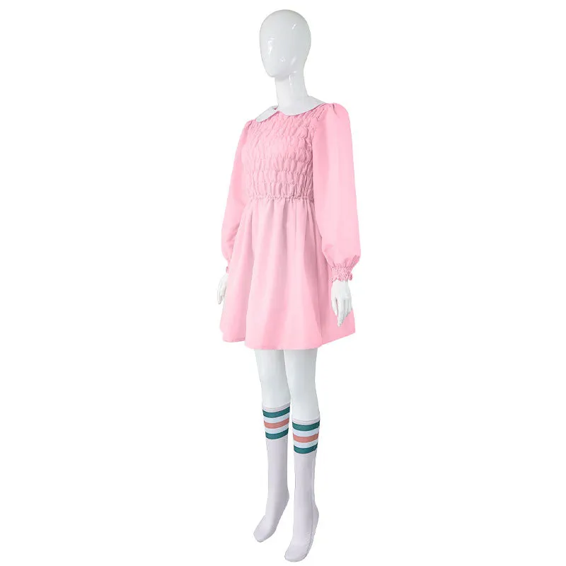 Stranger Things Season Eleven 11 Dress Cosplay Costumes