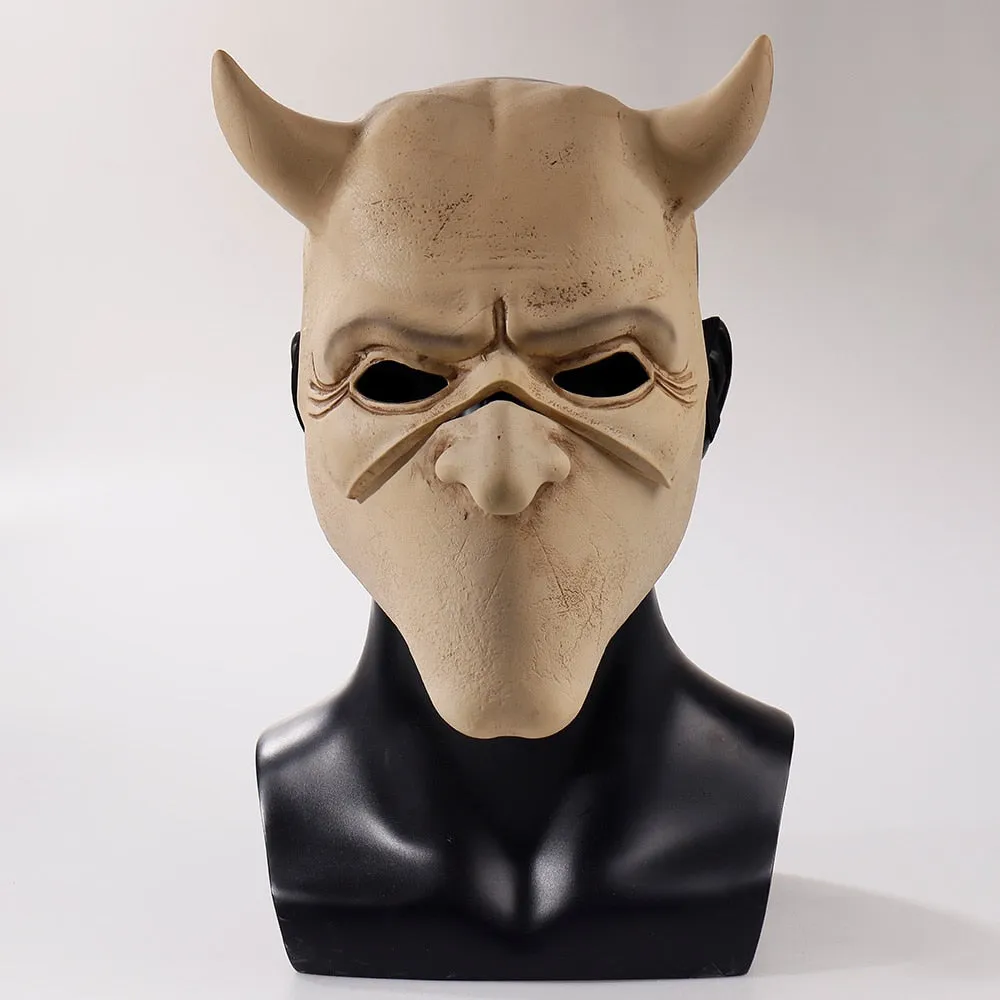 The Black Phone Cosplay Mask | The Grabber Evil Killer Scary Horror Halloween Costume Prop