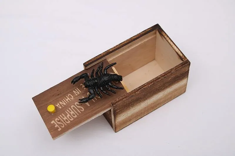 The Jumping Spider Prank Box | Hidden in Wooden Case for Tricks Jokes Gags Pranks