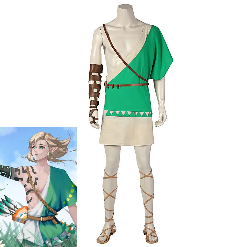 The Legend of Zelda Breath of The Wild 2 Link Fullsuit Cosplay Costumes
