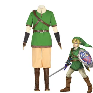 The Legend of Zelda: Skyward Sword Link Fullsuit Cosplay Costumes