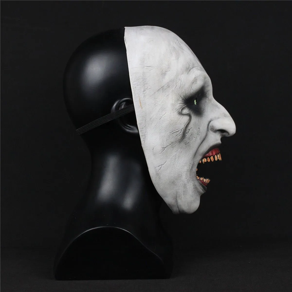 The Nun Cosplay Horror Movie Mask Valak Conjuring Scary Halloween Half Mask