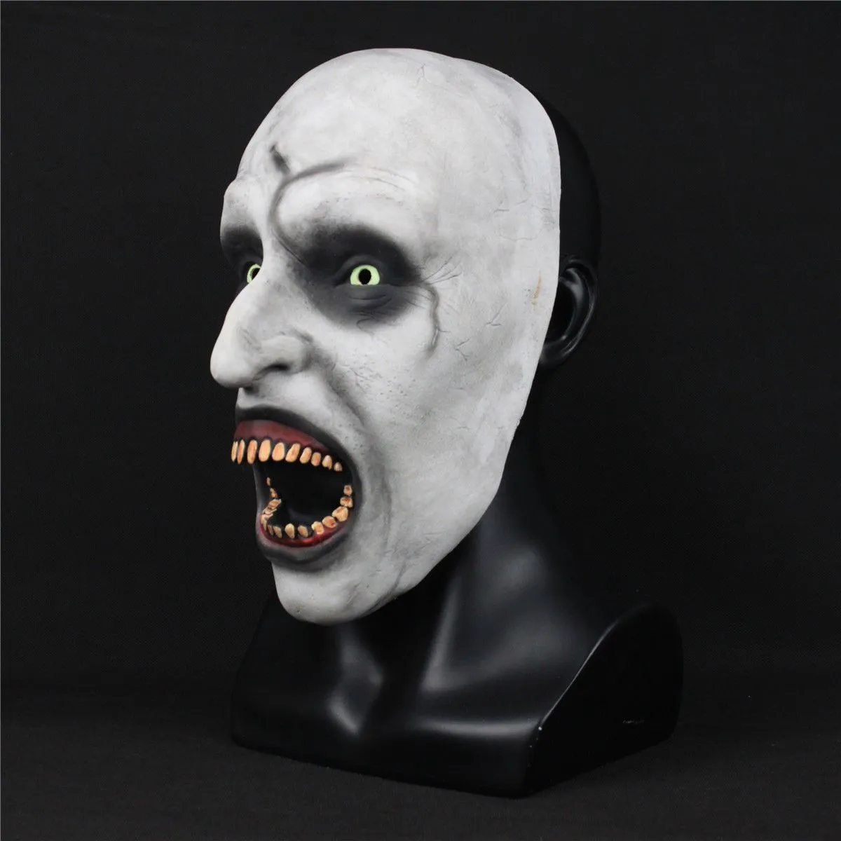 The Nun Cosplay Horror Movie Mask Valak Conjuring Scary Halloween Half Mask