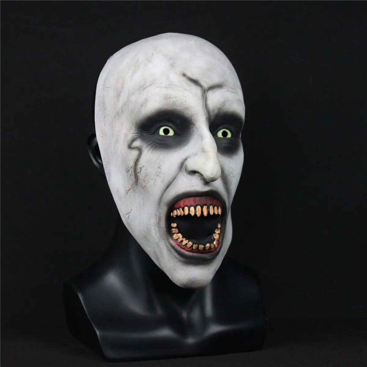 The Nun Cosplay Horror Movie Mask Valak Conjuring Scary Halloween Half Mask