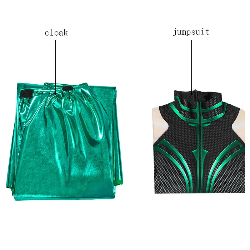 Thor 3 Ragnarok Trailer Hela Jumpsuit Cosplay Costumes