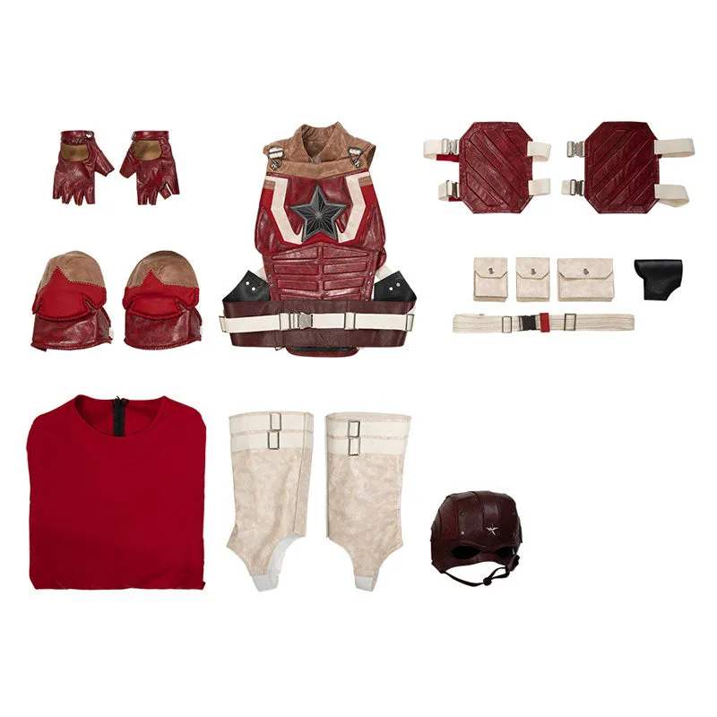 Thunderbolts 2025 Alexei Shostakov Red Guardian Jumpsuit Cosplay Costumes