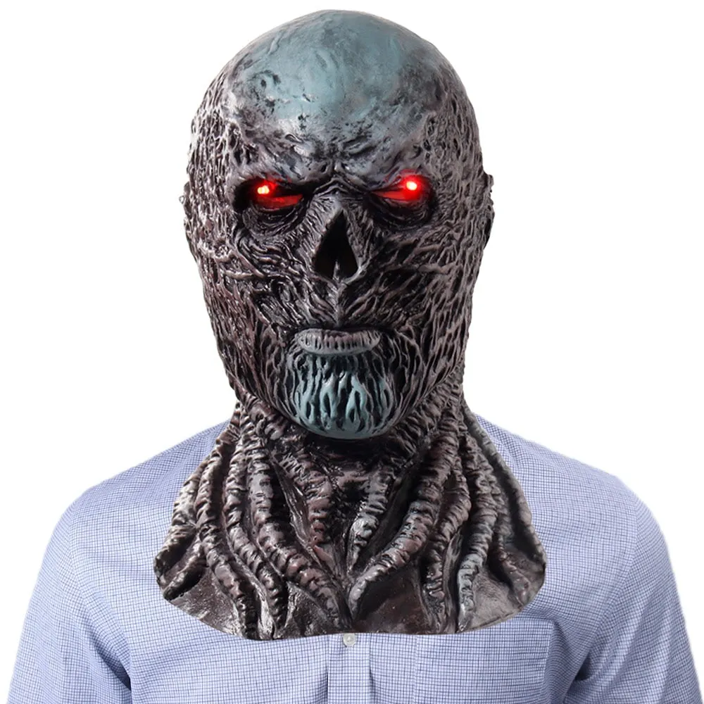 Vecna Stranger Things 4 Glowing Eye Mask | Halloween Cosplay Costume Prop Mask (With & Without LED Light Eyes)