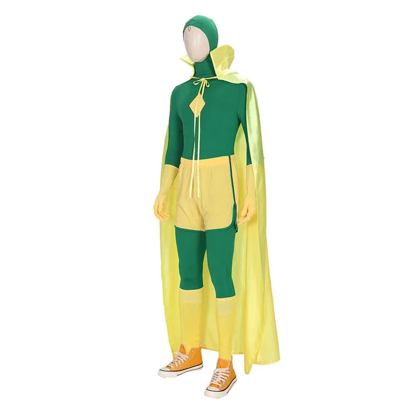 Wanda Vision Vision Halloween Cosplay Costumes With Free Stickers