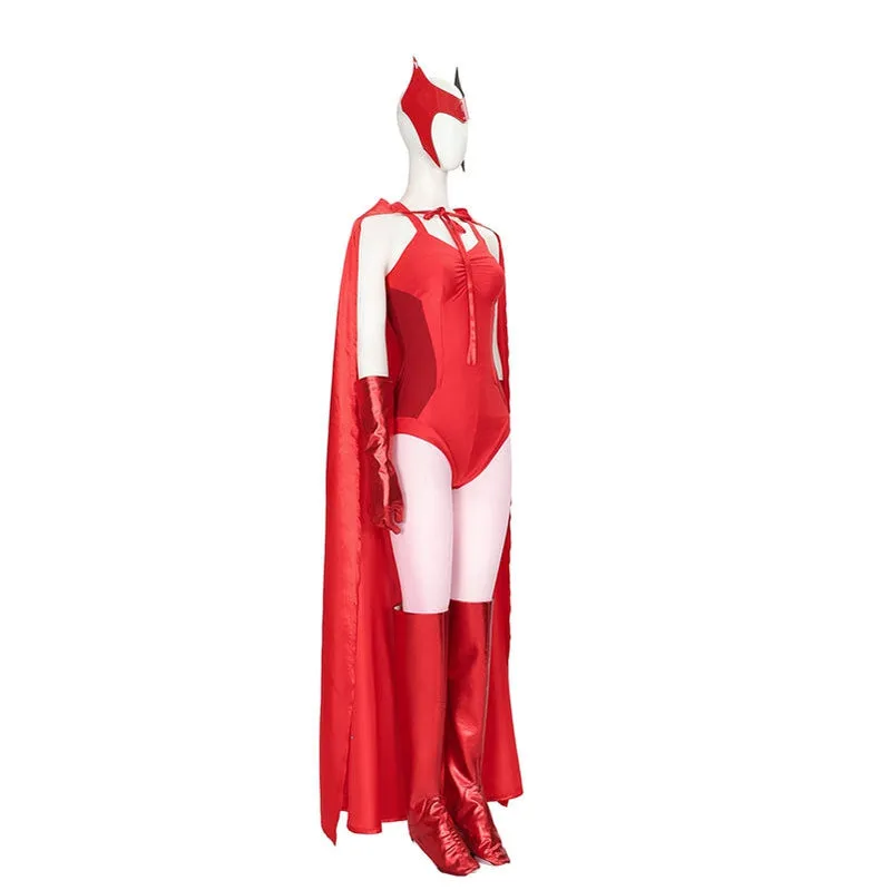 Wanda Vision Wanda Maximoff Halloween Cosplay Costumes