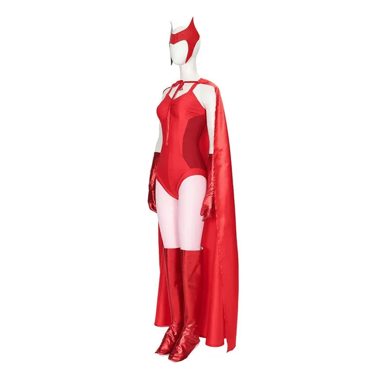 Wanda Vision Wanda Maximoff Halloween Cosplay Costumes
