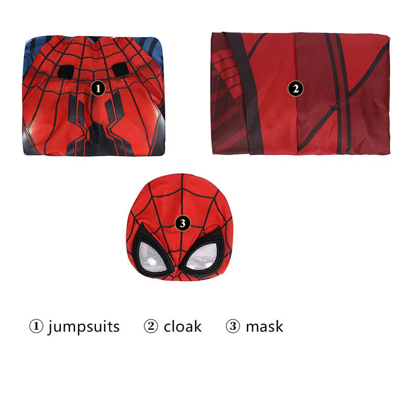 What If? Zombie Hunter Spider-man Peter Parker Spiderman Jumpsuit Fullset Cosplay Costumes