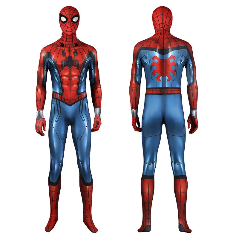 What If? Zombie Hunter Spider-man Peter Parker Spiderman Jumpsuit Fullset Cosplay Costumes
