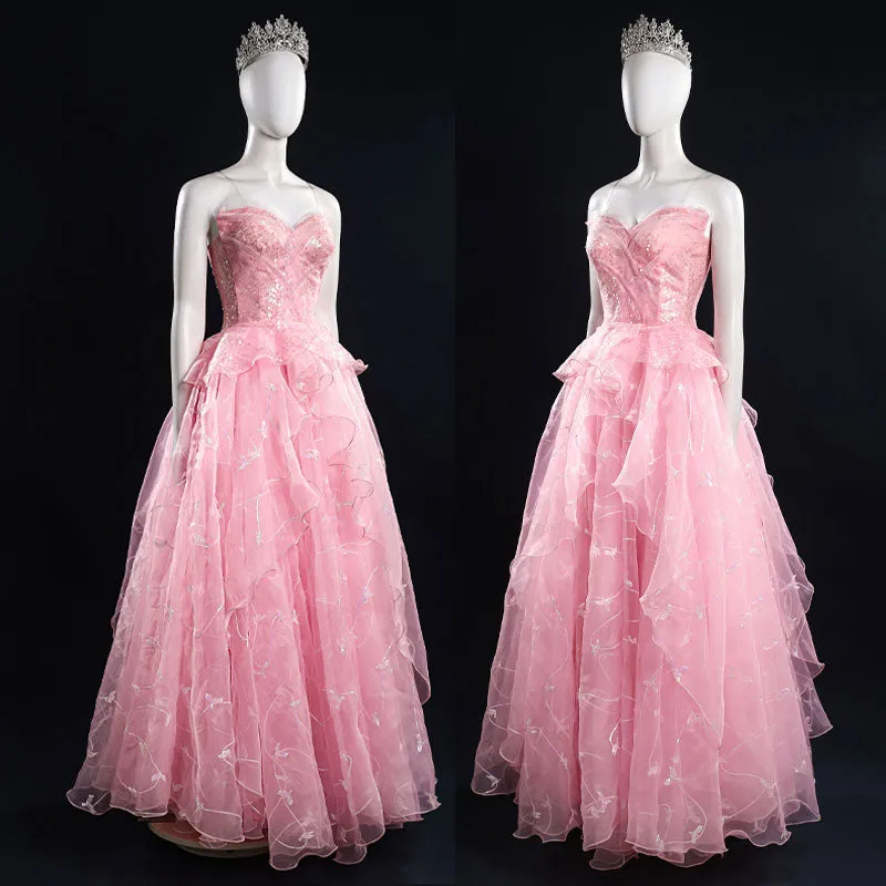 Wicked 2024 Glinda Cosplay Costumes